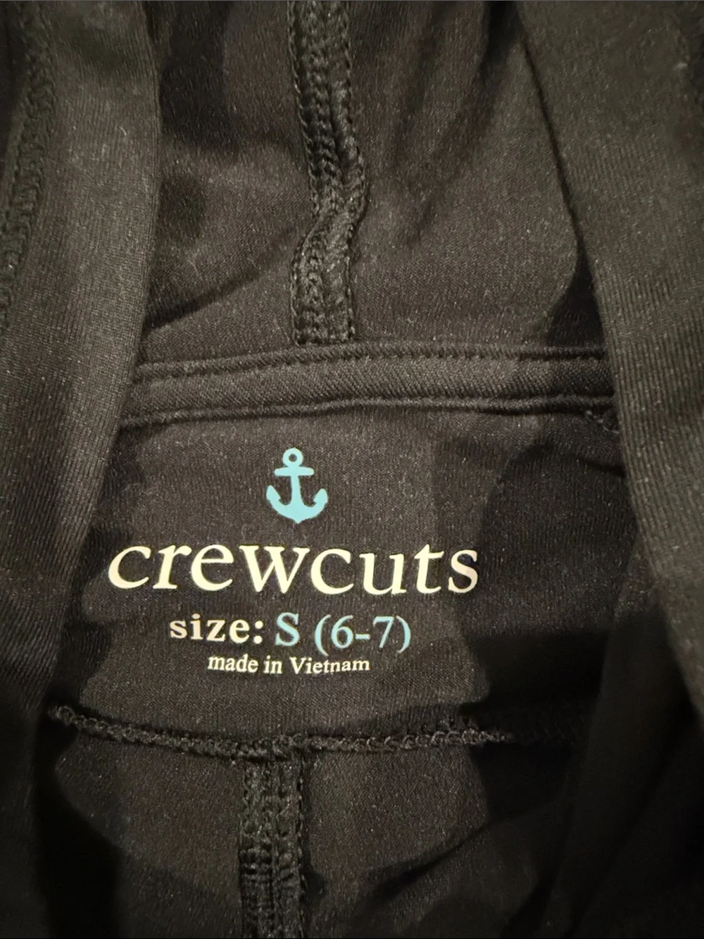 Crewcuts Black Hooded Pullover Sweatshirt